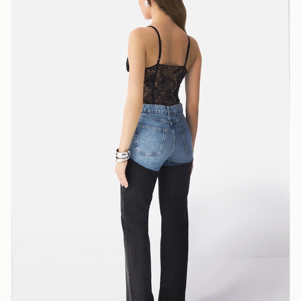 PIRAL Bicolor Chap Jeans L (NWT)